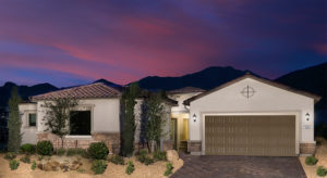 Retreat Collection at the Core Cesena exterior Southern Highlands private golf community of Las Vegas Nevada